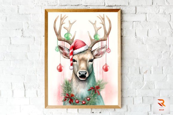 Elevate Your Holiday Decor with Pastel Reindeer Art