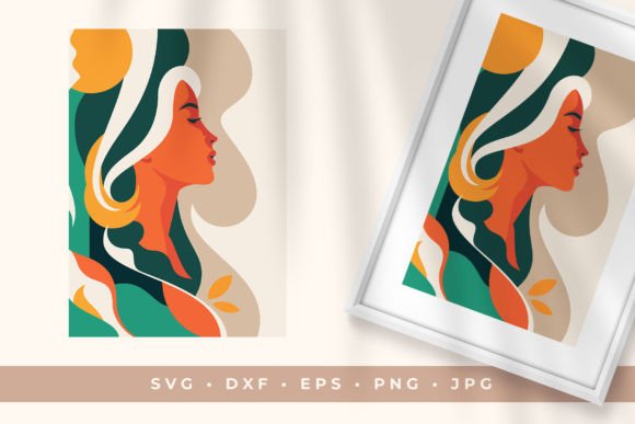 Exploring the Soft Aesthetic of Abstract Woman Portrait Art Pastel Color
