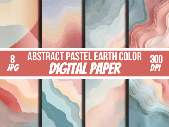 Grounding Your Designs with Abstract Pastel Earth Color Papers