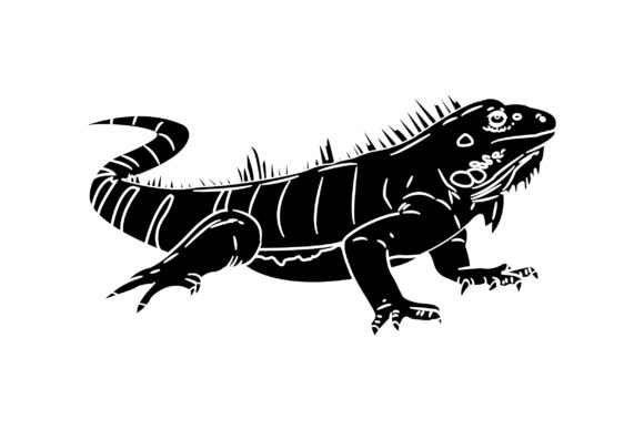 Iguanas Vector Design Solid Color: A Modern Asset for Your Creative Toolkit