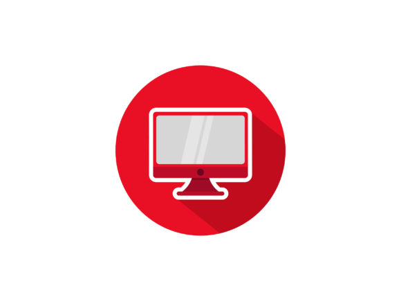 Red Computer Monitor Icon: Your Digital Branding Catalyst