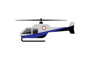 Rescue Helicopter Full Color - Vector: Your Design Lifeline