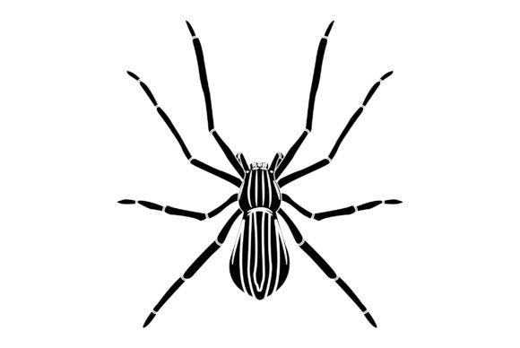 Spider Vector Design Solid Color: Bold Graphics for Modern Projects