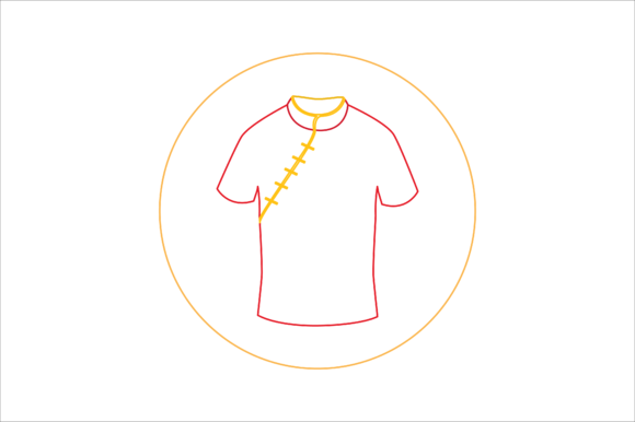 Unlock Festive Branding with Chinese New Year Icon T-shirt Color Line