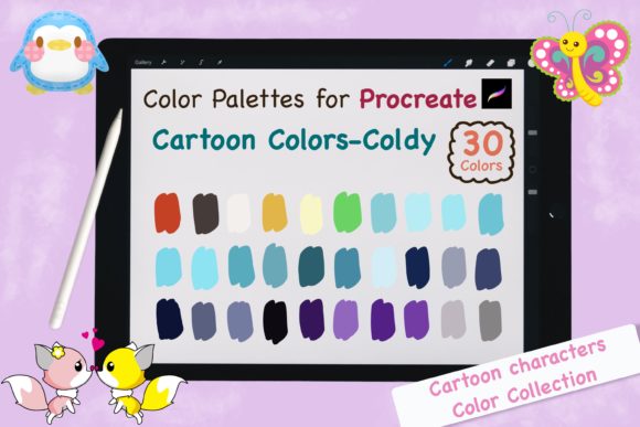 Unlock Vibrant Art: Procreate Color Palettes-Cartoon Coldy