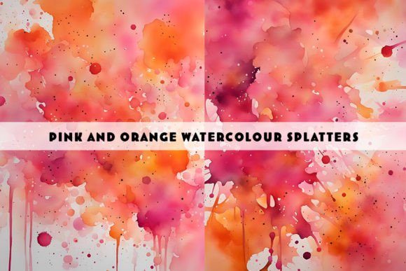 Unlocking Creative Potential with Pink and Orange Watercolour Splatters