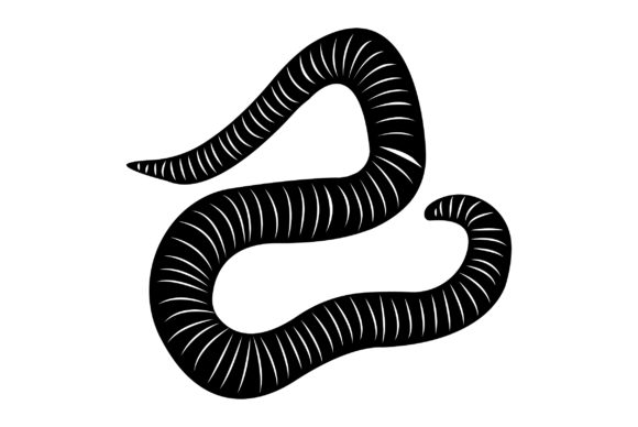 Worm Vector Design Solid Color: A Playful Asset for Modern Brands
